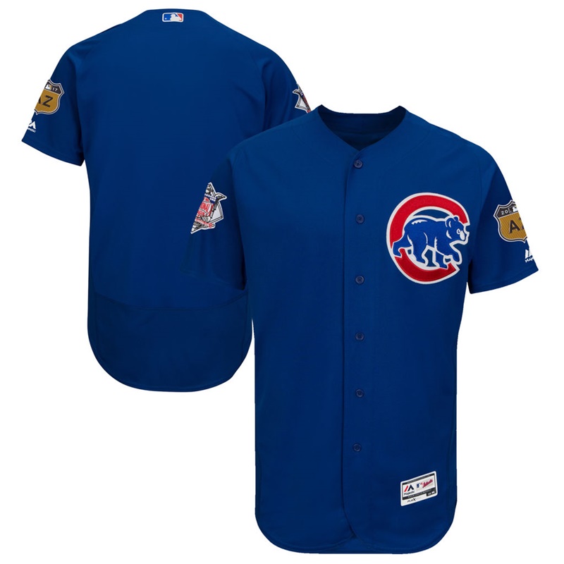 Men's Chicago Cubs Royal 2017 Spring Training Flex Base Authentic Team Jersey