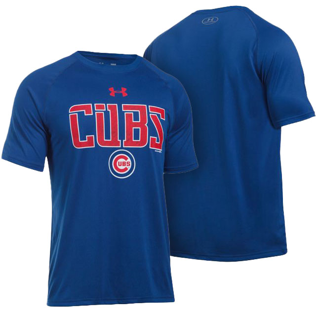 Men's Chicago Cubs Royal Team Logo Baseball T-Shirt