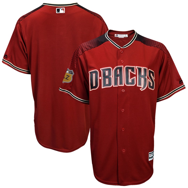 Men's Arizona Diamondbacks Crimson 2017 Spring Training Cool Base Authentic Team Jersey