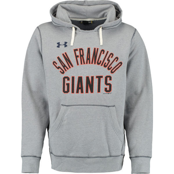 Men's San Francisco Giants Gray Stitches Fastball Fleece Pullover Hoodie