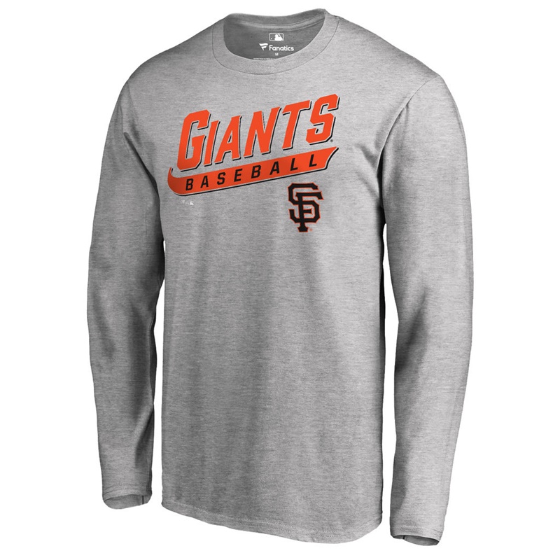 Men's San Francisco Giants Heathered Gray Baseline Long Sleeve Legend T-Shirt