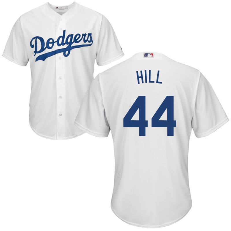 Men's Los Angeles Dodgers Rich Hill #44 Home White Cool Base Jersey