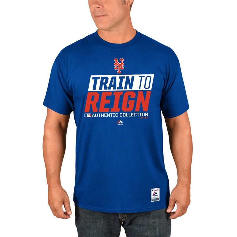 Men's New York Mets Royal 2017 Spring Training Train to Reign Authentic Collection T-Shirt