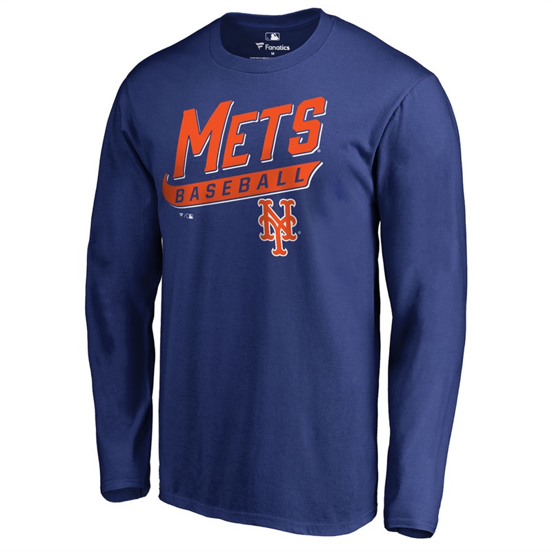 Men's New York Mets Royal Baseline Long Sleeve Legend T-Shirt