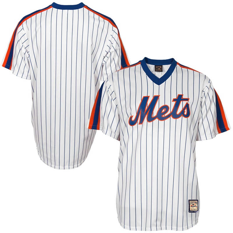 Men's New York Mets White Cooperstown Cool Base Team Authentic Team Jersey