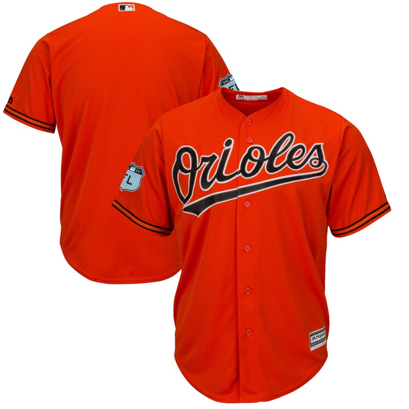 Men's Baltimore Orioles Orange 2017 Spring Training Cool Base Authentic Team Jersey