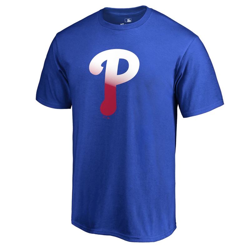 Men's Philadelphia Phillies Red Gradient Logo Short Sleeve T-Shirt