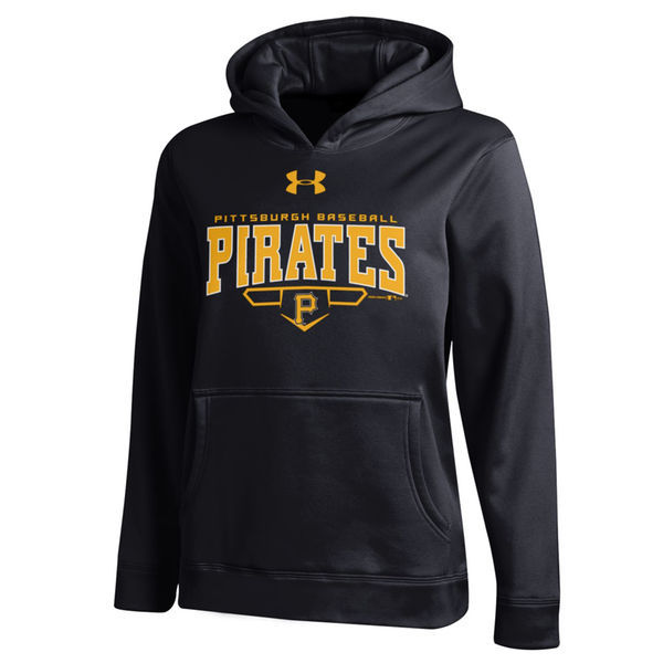 Men's Pittsburgh Pirates Black Baseball Fleece Pullover Hoodie