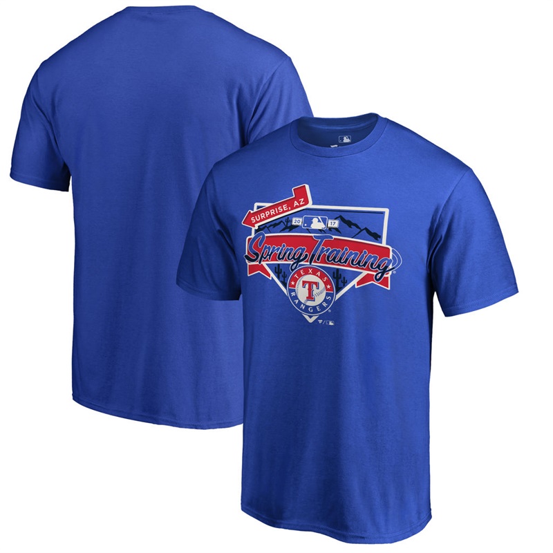 Men's Texas Rangers Royal 2017 MLB Spring Training Team Logo T-Shirt