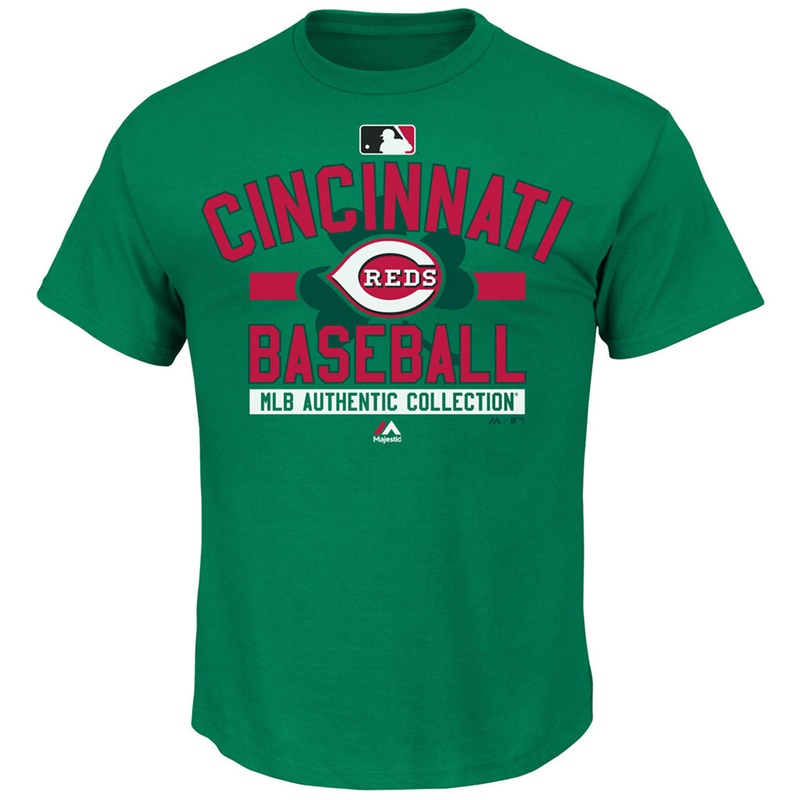 Men's Cincinnati Reds Green MLB Celtic Team Property T-Shirt