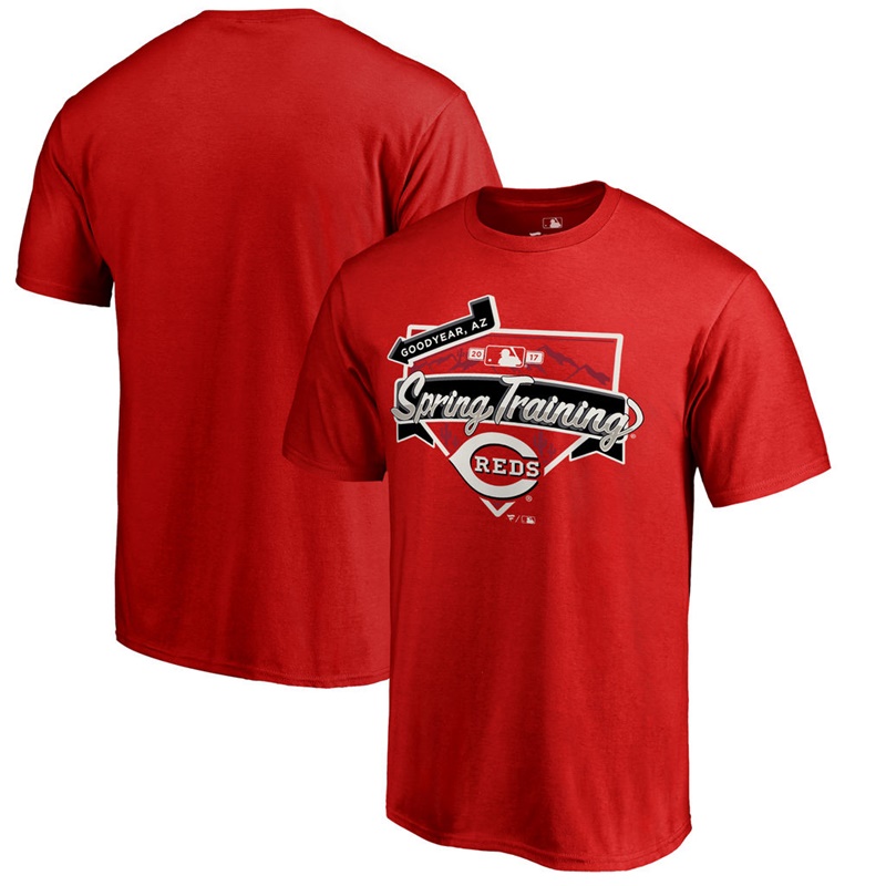 Men's Cincinnati Reds Red 2017 MLB Spring Training Team Logo T-Shirt