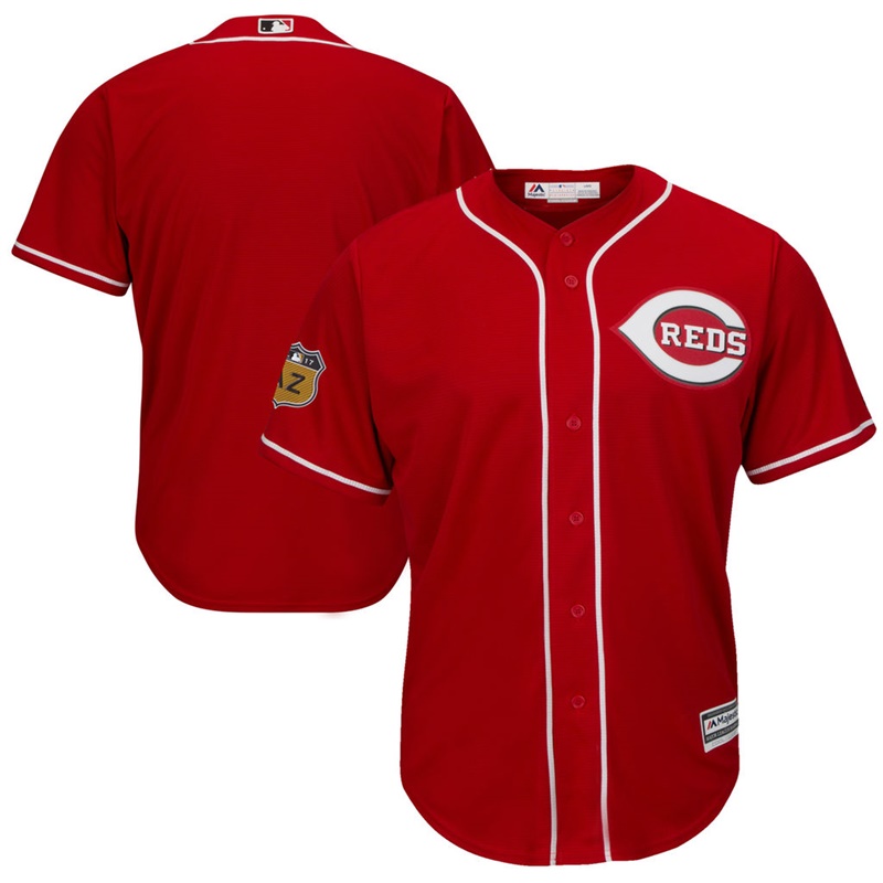 Men's Cincinnati Reds Reds 2017 Spring Training Cool Base Authentic Team Jersey