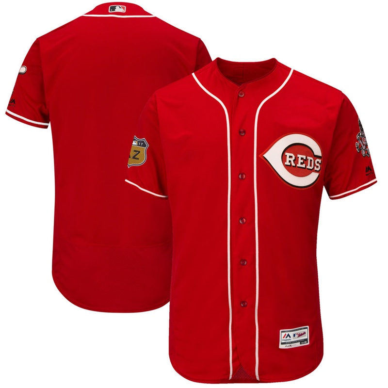 Men's Cincinnati Reds Reds 2017 Spring Training Flex Base Authentic Team Jersey