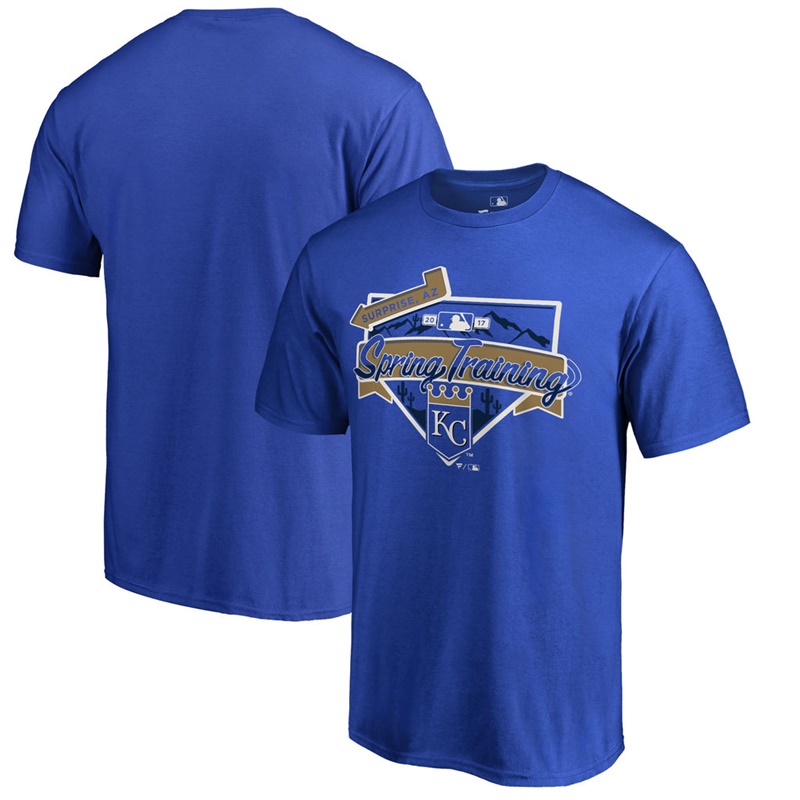 Men's Kansas City Royals Royal 2017 MLB Spring Training Team Logo T-Shirt