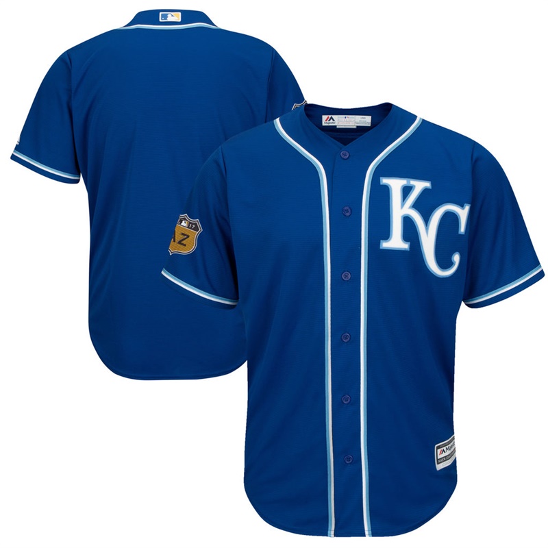 Men's Kansas City Royals Royal 2017 Spring Training Cool Base Authentic Team Jersey