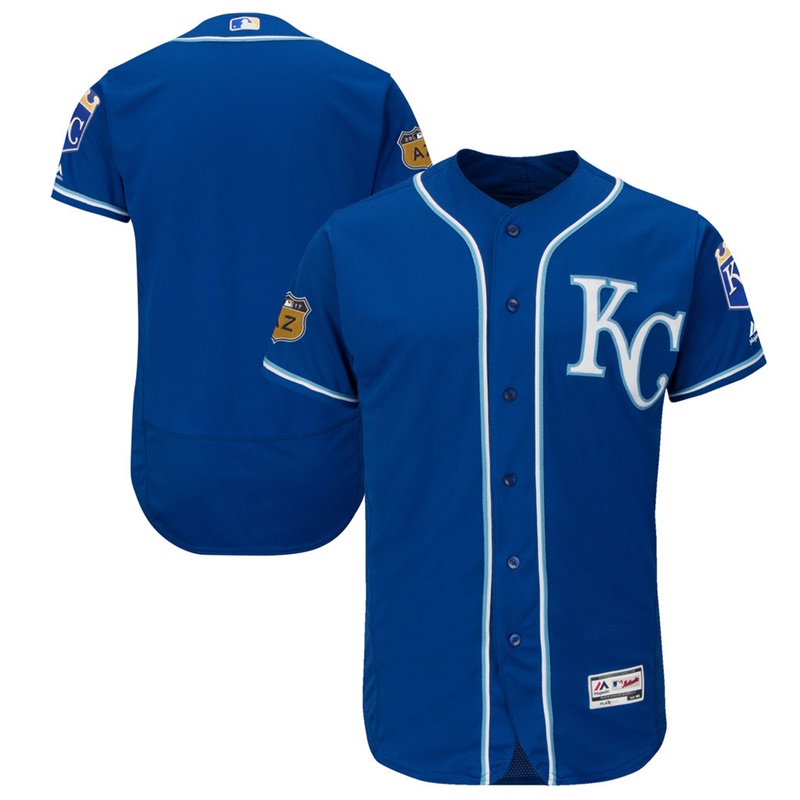 Men's Kansas City Royals Royal 2017 Spring Training Flex Base Authentic Team Jersey