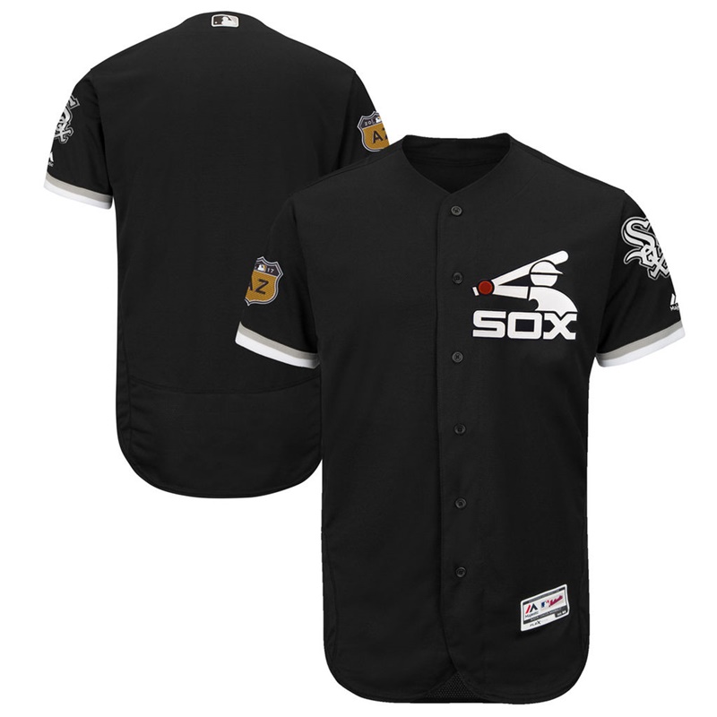 Men's Chicago White Sox Black 2017 Spring Training Flex Base Authentic Team Jersey