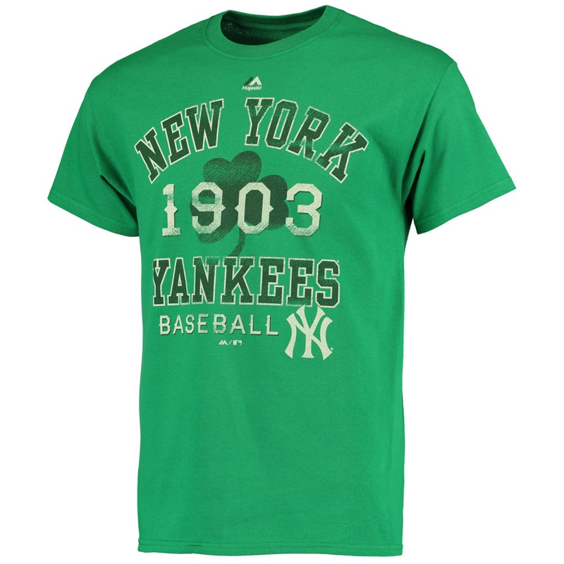 Men's New York Yankees Kelly Green Dugout Vintage Celtic T-Shirt