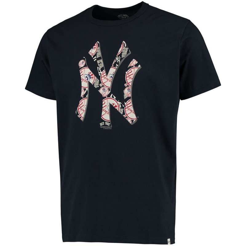 Men's New York Yankees Navy Crosstown Aloha Flanker Short Sleeve T-Shirt