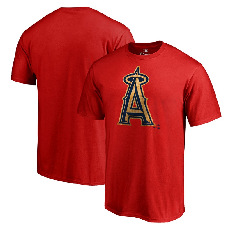 Men Los Angeles Angels Red Anaheim Slugger T-Shirt