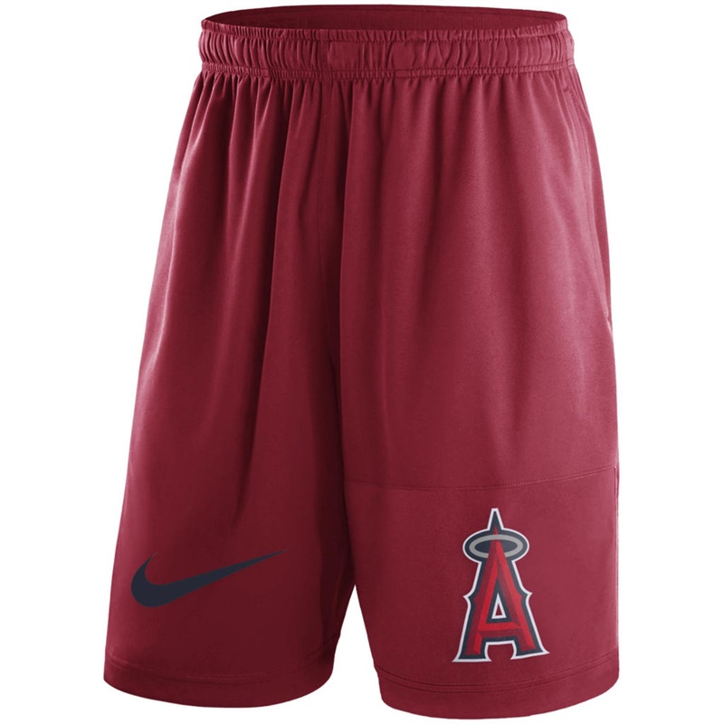 Men Los Angeles Angels Red Dry Fly Shorts