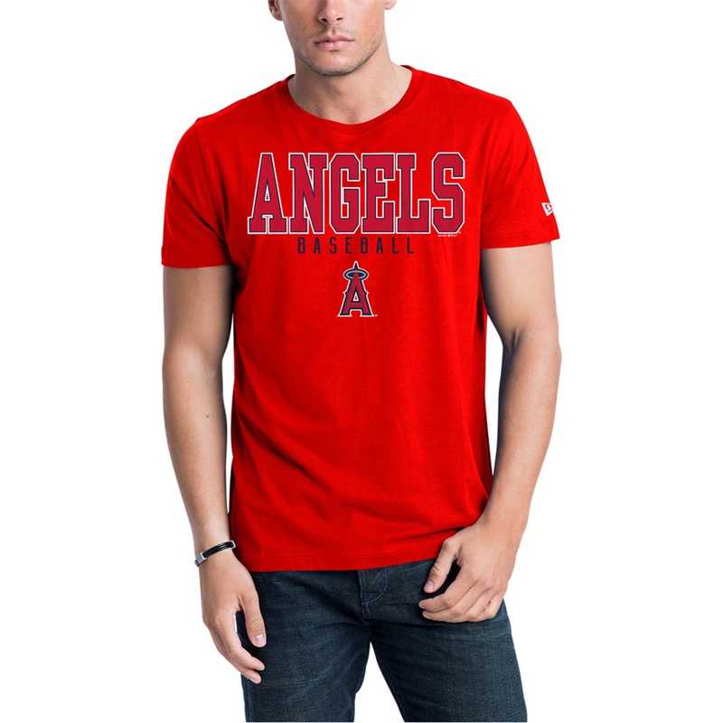 Men Los Angeles Angels Red Jersey T-Shirt