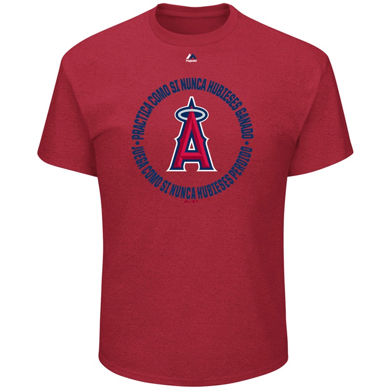 Men Los Angeles Angels Red Practica Como Si Nunca Hubieses Ganado T-Shirt