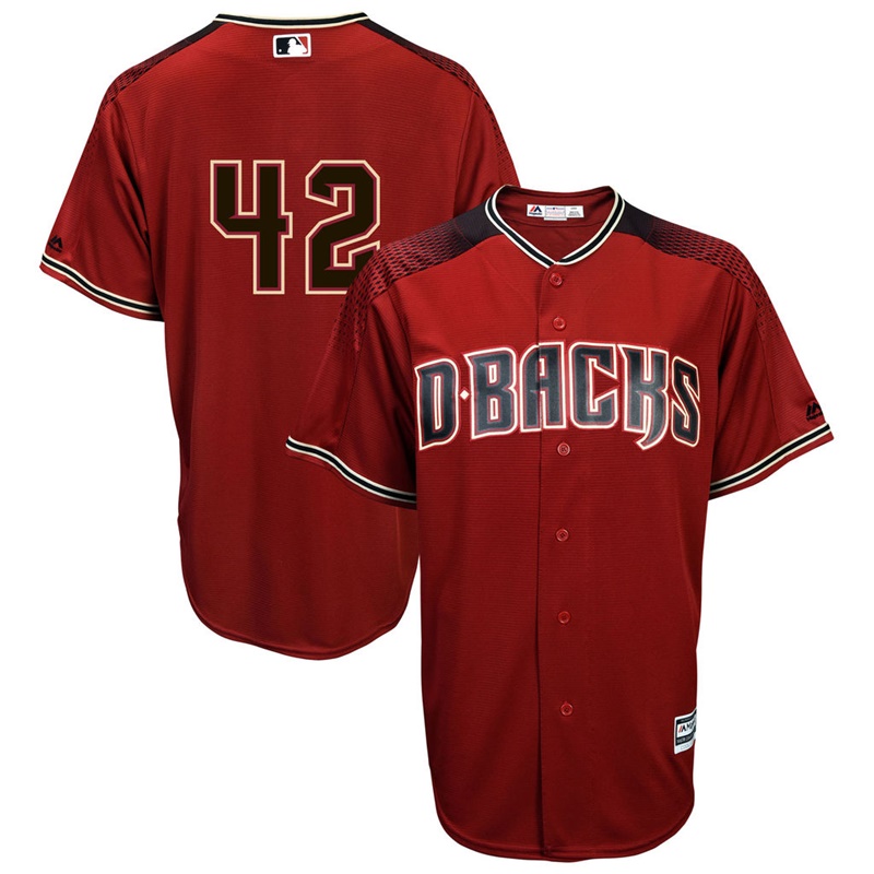 Men Arizona Diamondbacks #42 Jackie Robinson Commemorative Crimson Cool Base Jersey