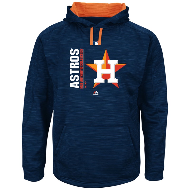 Men Houston Astros Navy Big & Tall Team Icon Streak Pullover Hoodie