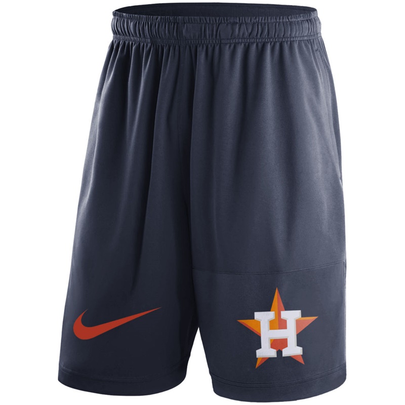 Men Houston Astros Navy Dry Fly Shorts