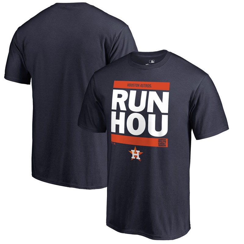 Men Houston Astros Navy RUN CTY T-Shirt