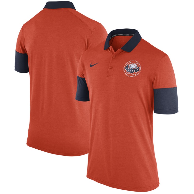 Men Houston Astros Orange Cooperstown Collection Polo Shirt