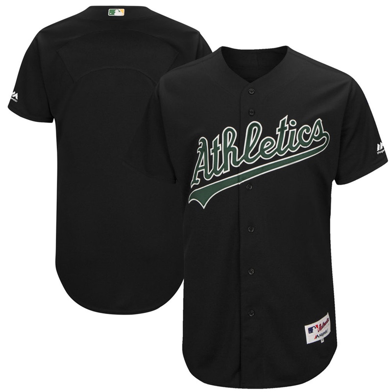 Men Oakland Athletics Black 2000 Turn Back The Clock Team Jersey