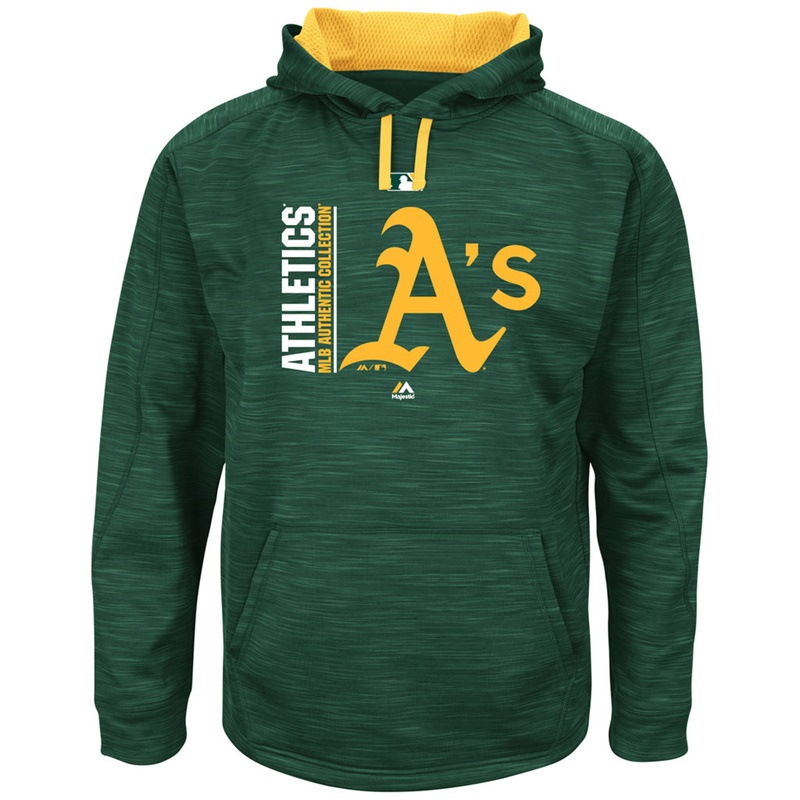 Men Oakland Athletics Green Big & Tall Team Icon Streak Pullover Hoodie