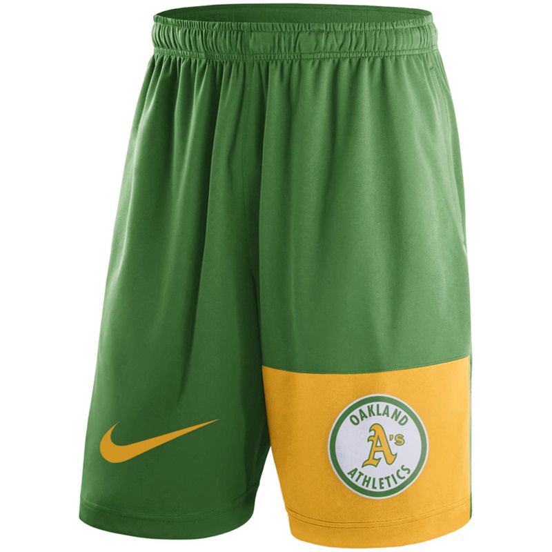 Men Oakland Athletics Green Cooperstown Collection Dry Fly Shorts