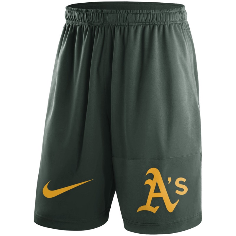 Men Oakland Athletics Green Dry Fly Shorts