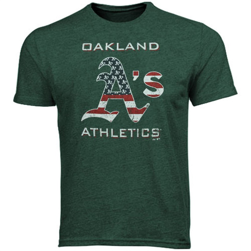 Oakland Athletics Green Stars & Stripes T-Shirt - Men