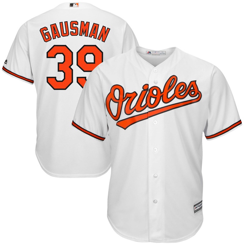 Men Baltimore Orioles #39 Kevin Gausman Home White Cool Base Jersey