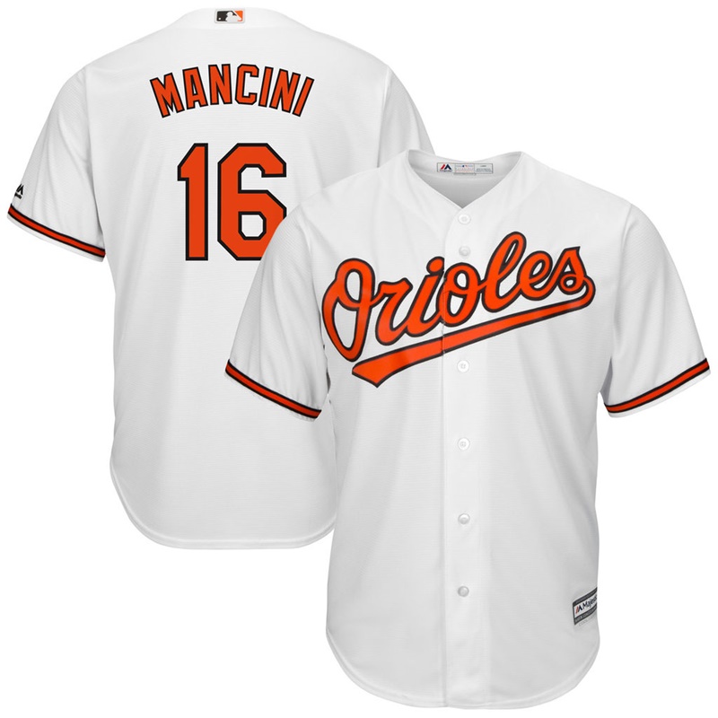 Men Trey Mancini #16 Baltimore Orioles Replica Home White Cool Base Jersey