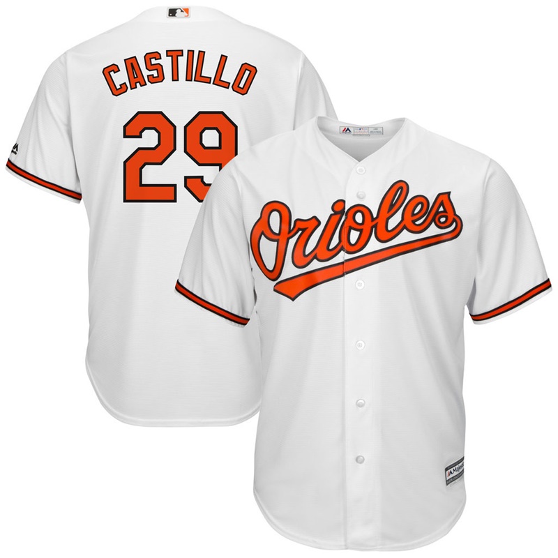 Men Welington Castillo #29 Baltimore Orioles Replica Home White Cool Base Jersey