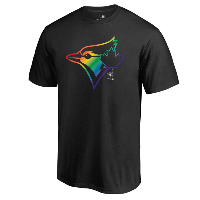 Men Toronto Blue Jays Pride Big & Tall Black T-Shirt