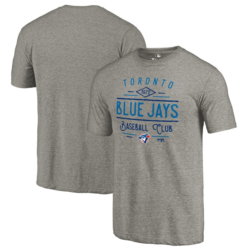 Toronto Blue Jays Gray Tri-Blend Doubleday T-Shirt - Men