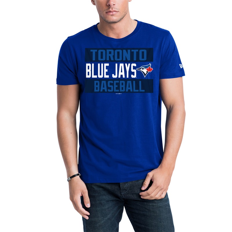 Men Toronto Blue Jays Royal Bars Jersey T-Shirt