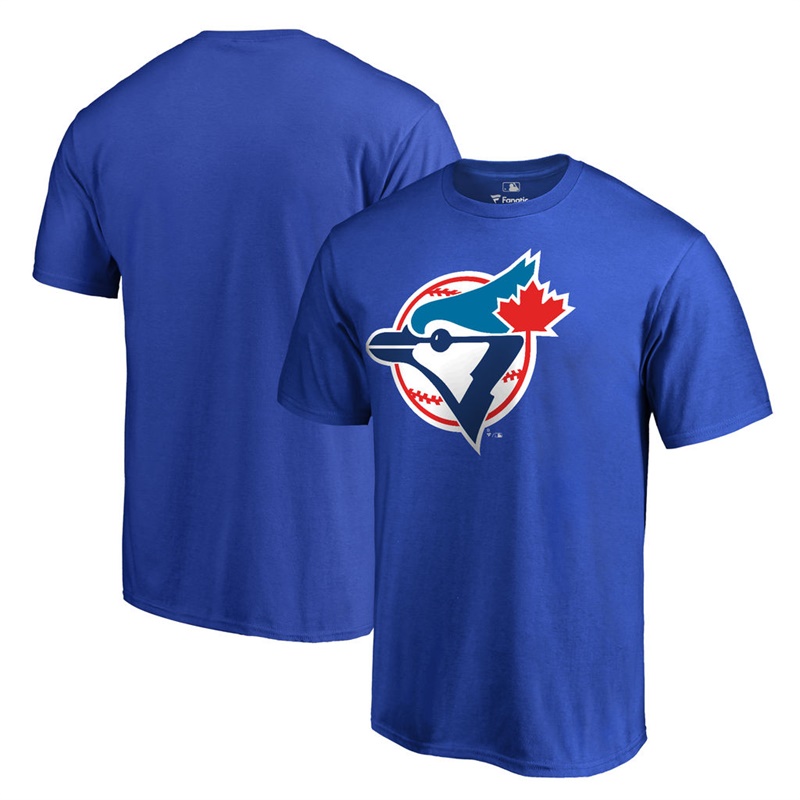 Men Toronto Blue Jays Royal Cooperstown Collection Forbes T-Shirt