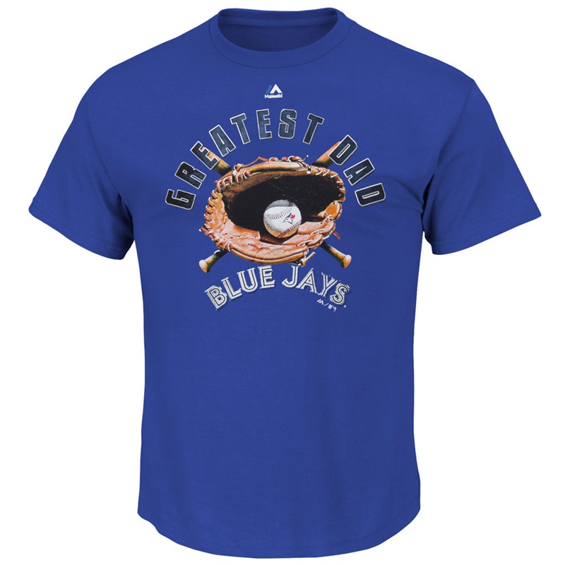 Men Greatest Dad II Toronto Blue Jays Royal T-Shirt