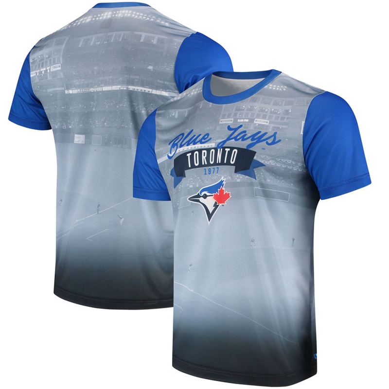 Toronto Blue Jays Royal Outfield Photo T-Shirt -  Men