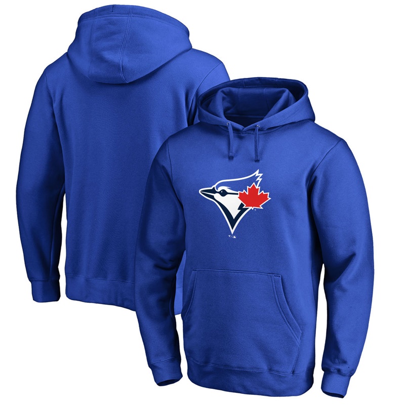 Men Toronto Blue Jays Royal Primary Logo Pullover Hoodie