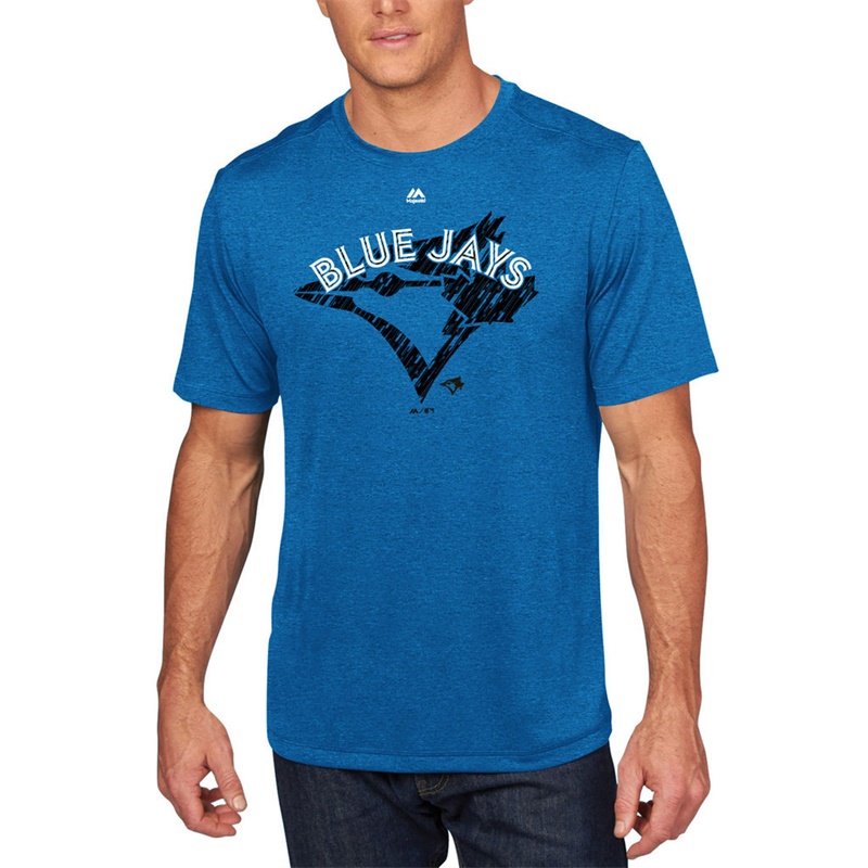 Men Toronto Blue Jays Royal Razoredge T-Shirt