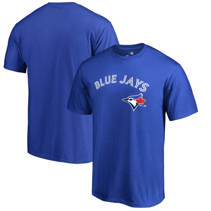 Men Toronto Blue Jays Team Lockup Big & Tall Royal T-Shirt