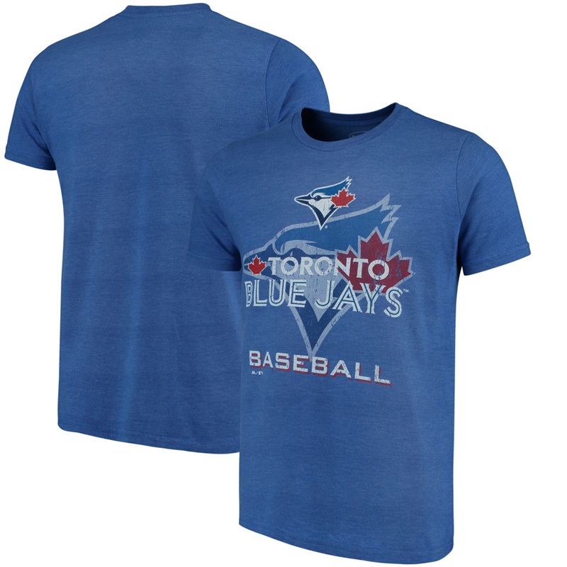 Men Toronto Blue Jays Royal Visionary Tri-Blend T-Shirt